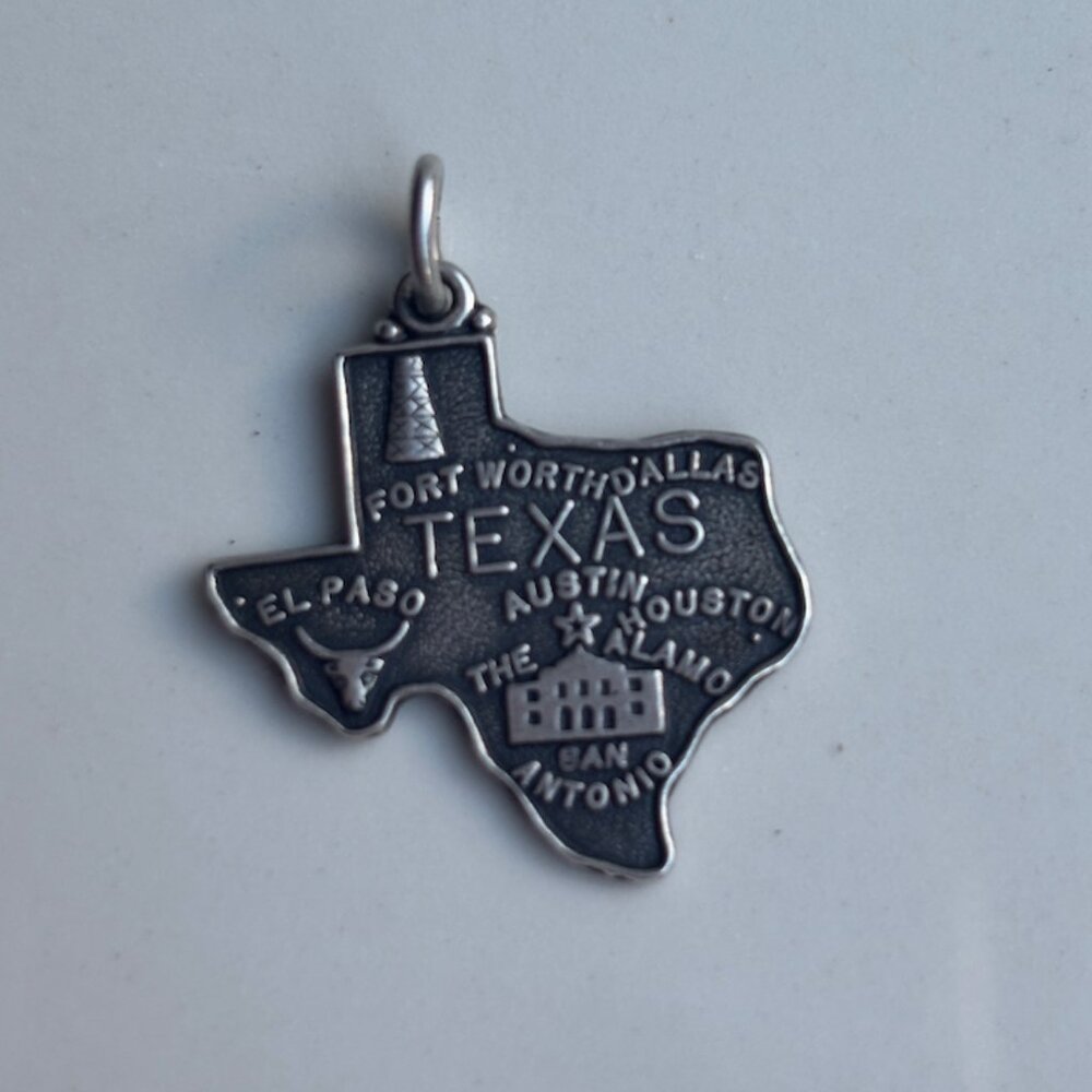 Vintage Texas Charm 925 Sterling Silver Marked